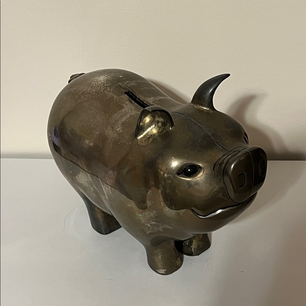 Godinger Silver Art Vintage Big Piggy Bank - Picture 5 of 10